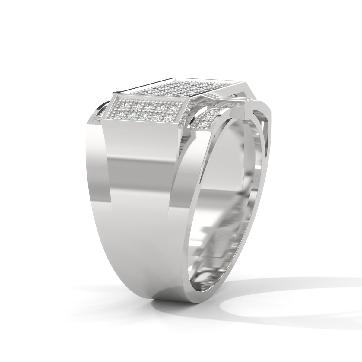 Crossvault Pavé Statement Ring