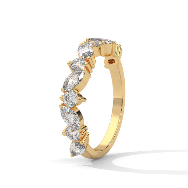 Marquise Drift Band Ring