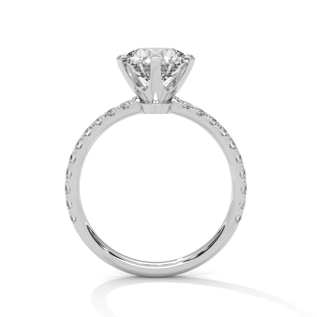 Celestial Crown Solitaire Ring