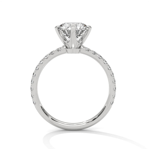 Celestial Crown Solitaire Ring
