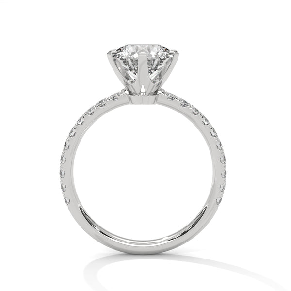 Celestial Crown Solitaire Ring