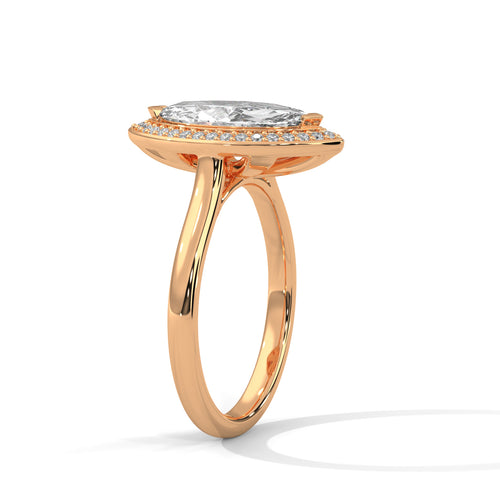Celestial Eye Halo Ring