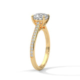 Cushion Crown Solitaire Ring