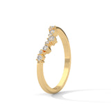 Cascading Stardust Diamond Ring