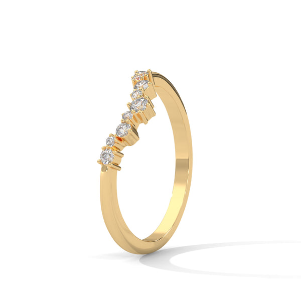 Cascading Stardust Diamond Ring