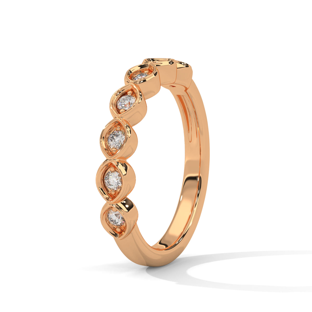 Marquise Bloom Diamond Band Ring
