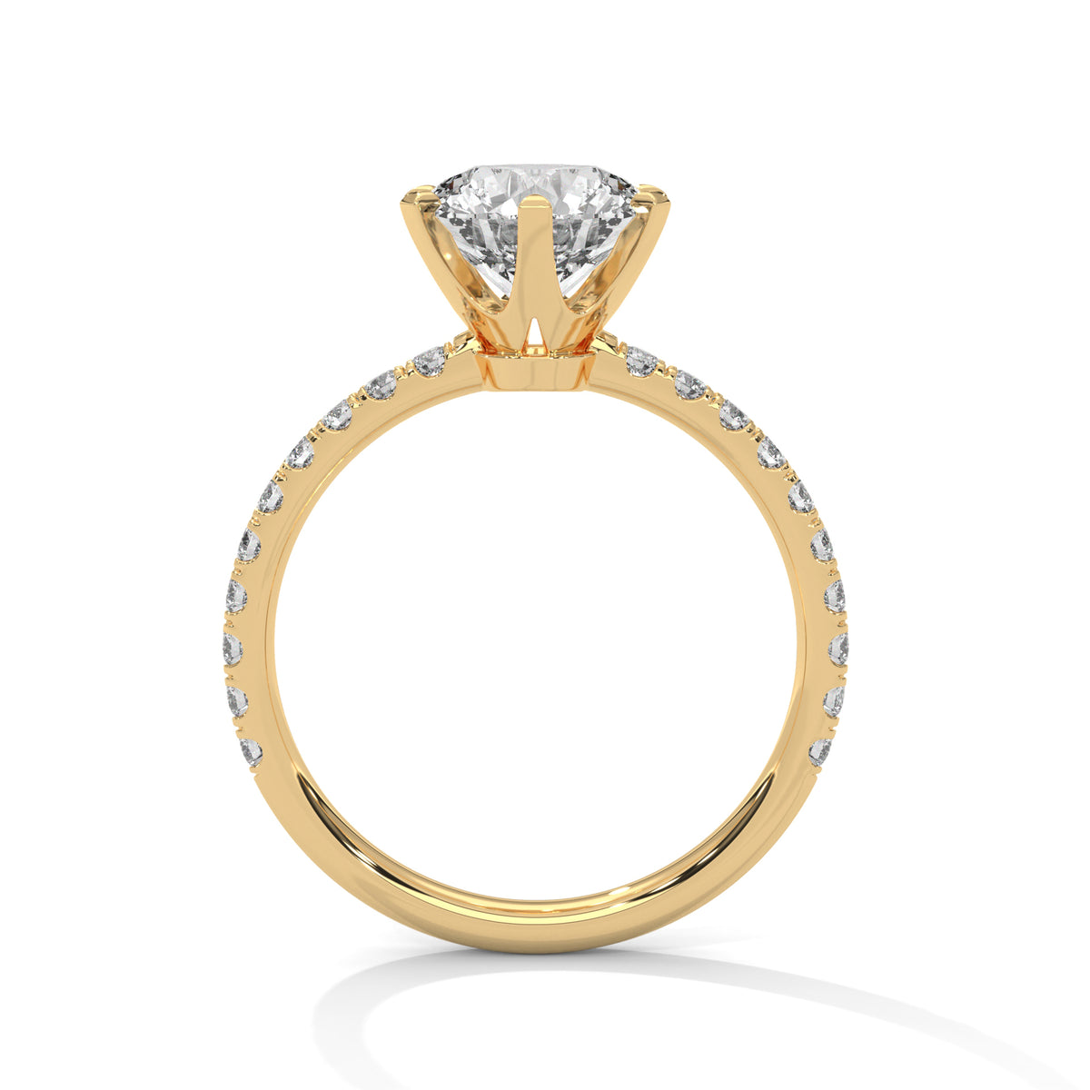 Celestial Crown Solitaire Ring