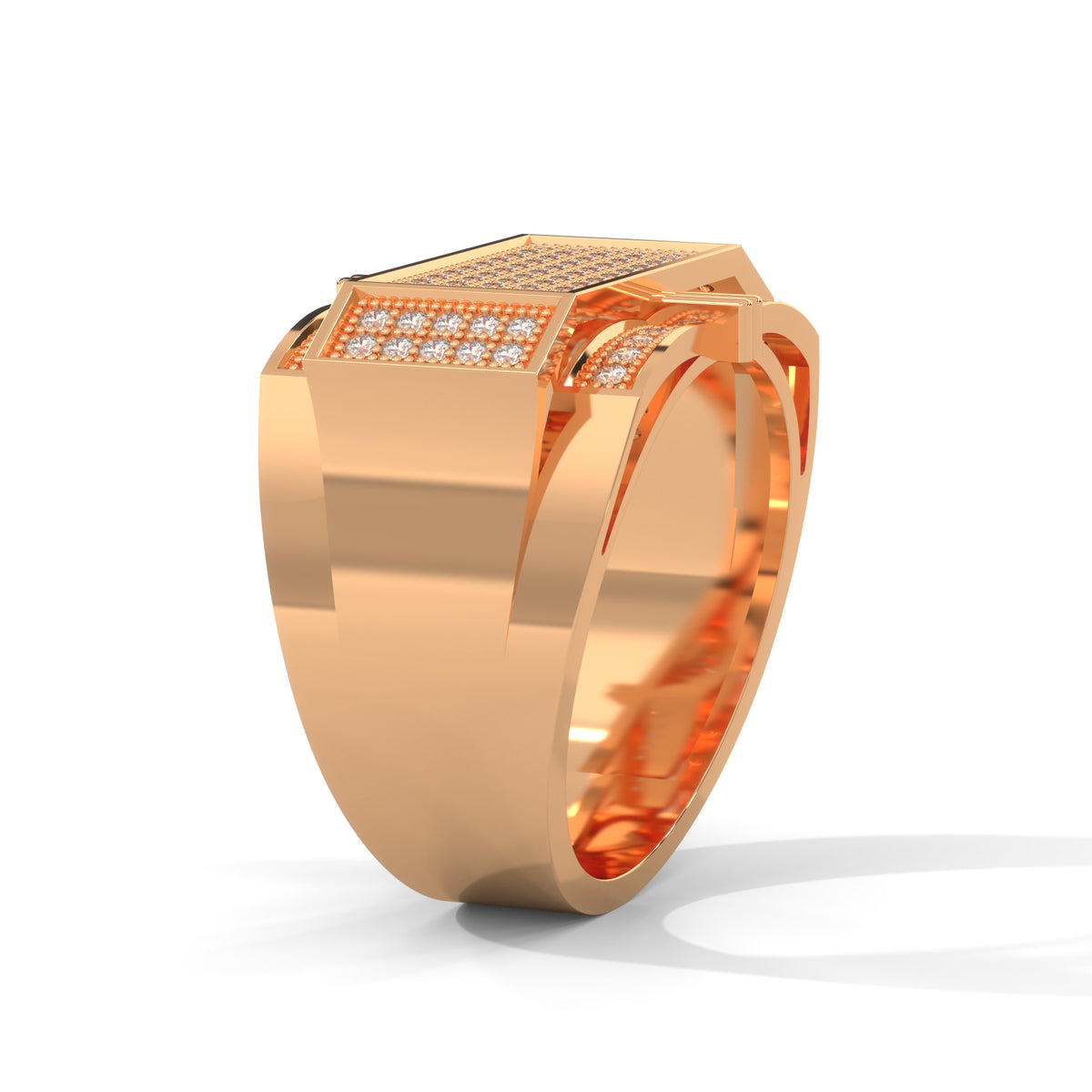 Crossvault Pavé Statement Ring