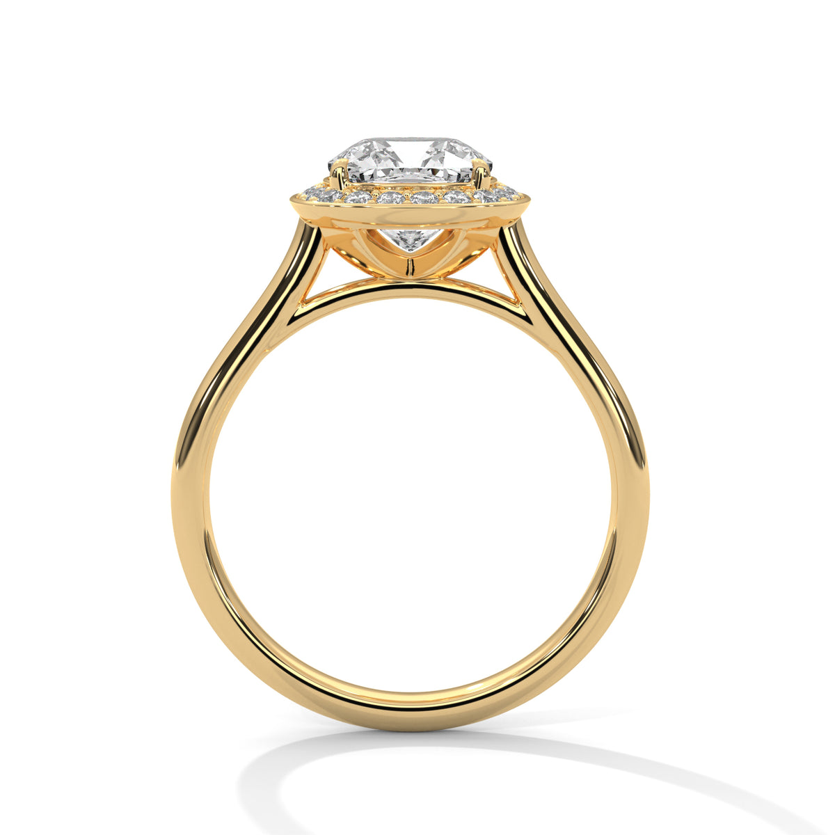 Cushion Halo Bloom Engagement Ring