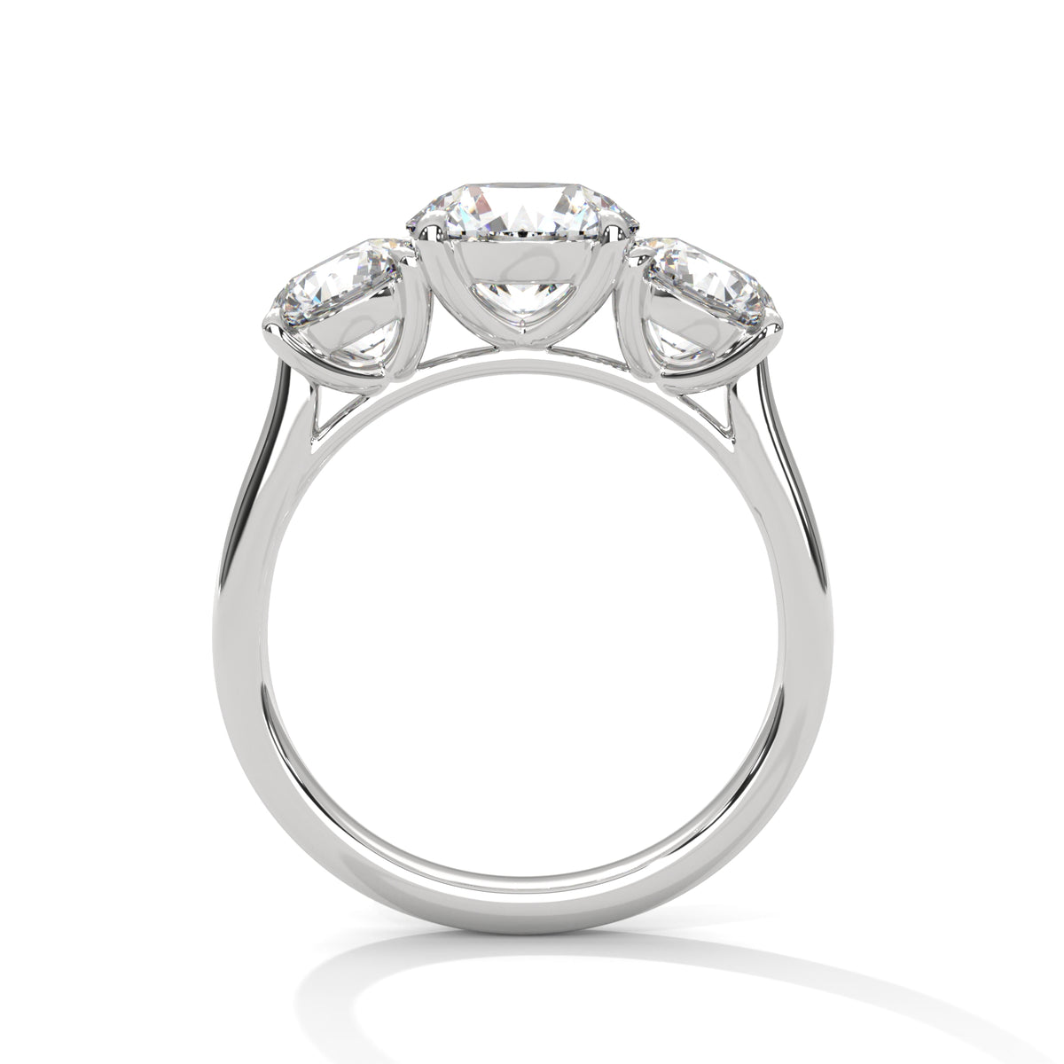Trio Brilliance Solitaire Ring