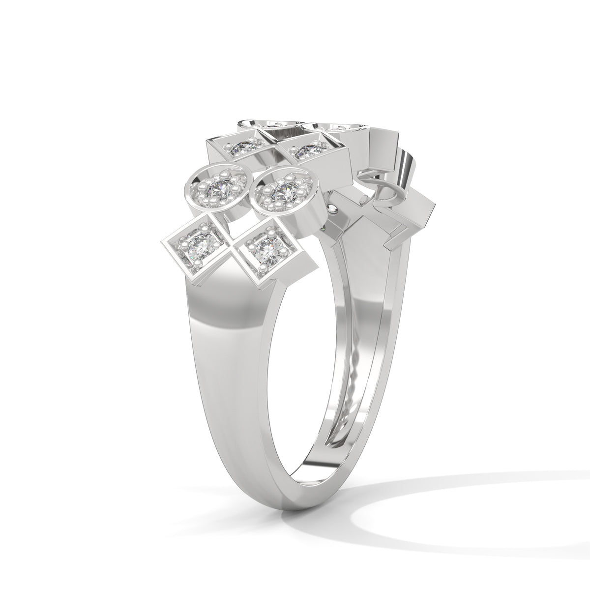 Lattice Bloom Cocktail Ring