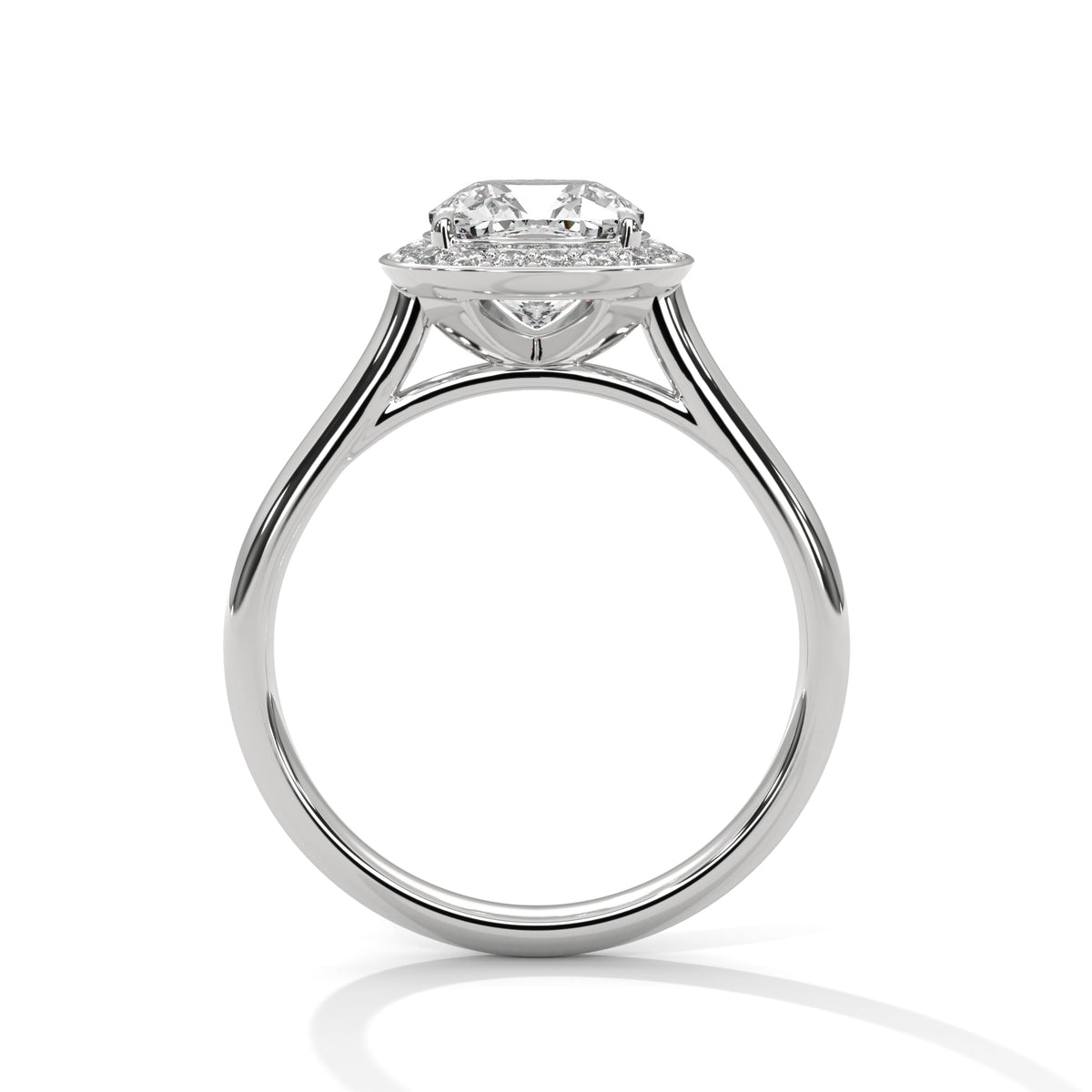 Cushion Halo Bloom Engagement Ring