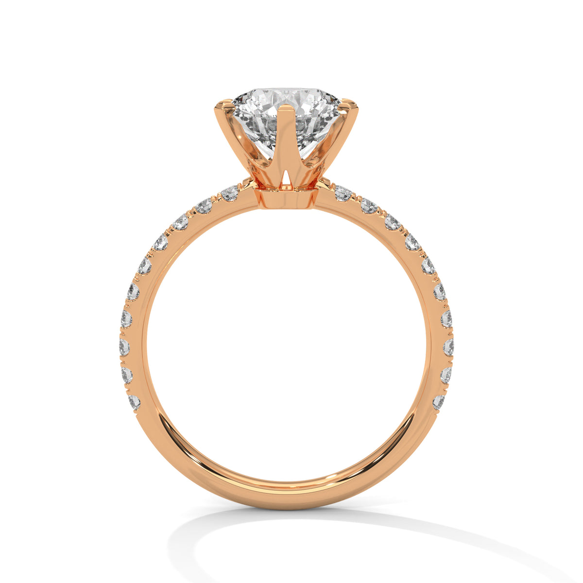 Celestial Crown Solitaire Ring