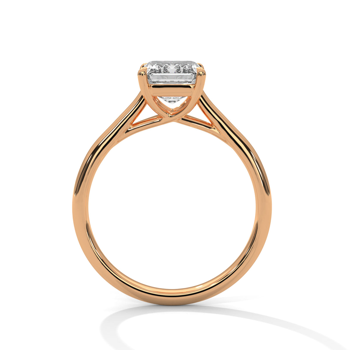 Pure Clarity Emerald Solitaire Ring
