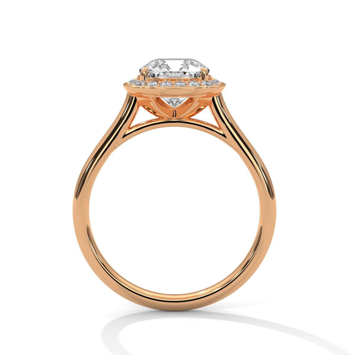 Cushion Halo Bloom Engagement Ring