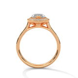 Marquise Eclipse Halo Ring