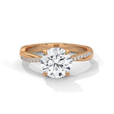 Twisted Vine Solitaire Ring