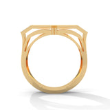 Crossvault Pavé Statement Ring