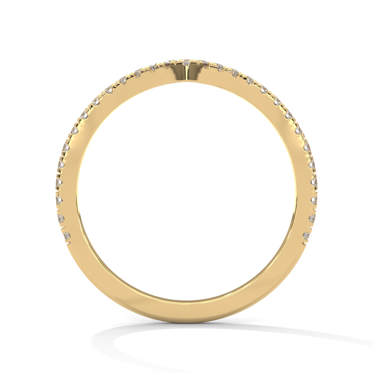 Wishbone Chevron Diamond Ring