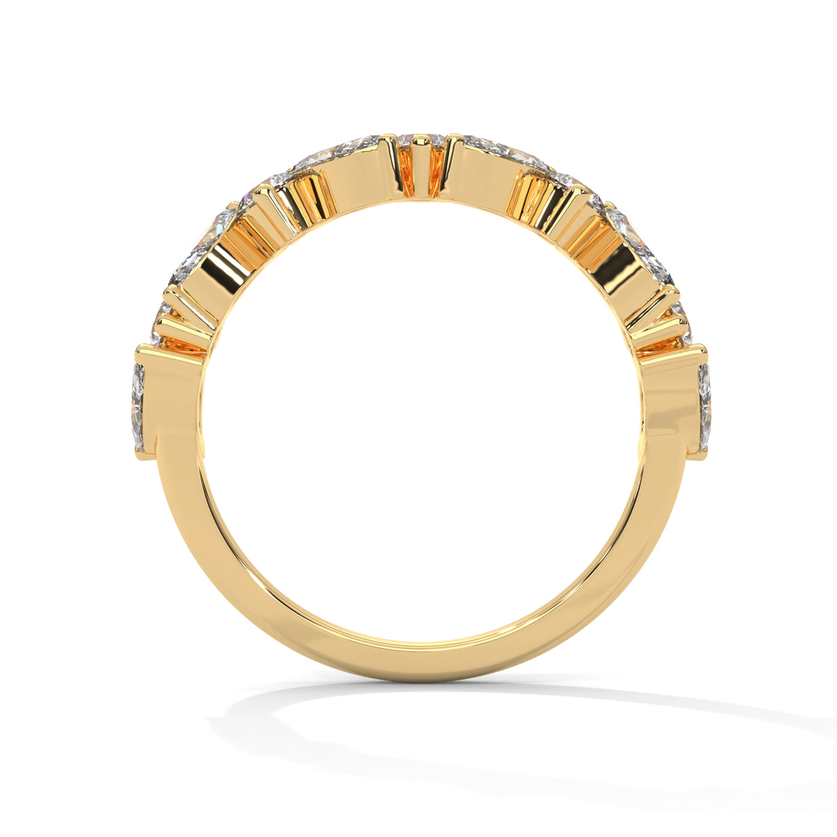 Marquise Drift Band Ring