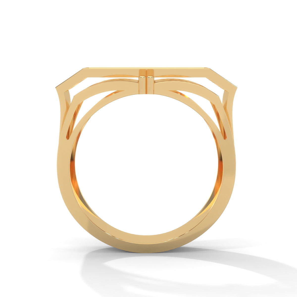 Crossvault Pavé Statement Ring