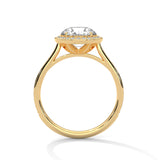 Celestial Halo Solitaire Ring
