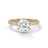 Celestial Crown Solitaire Ring