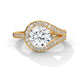 Celestial Bypass Halo Solitaire Ring