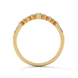 Crescent Crown Diamond Ring