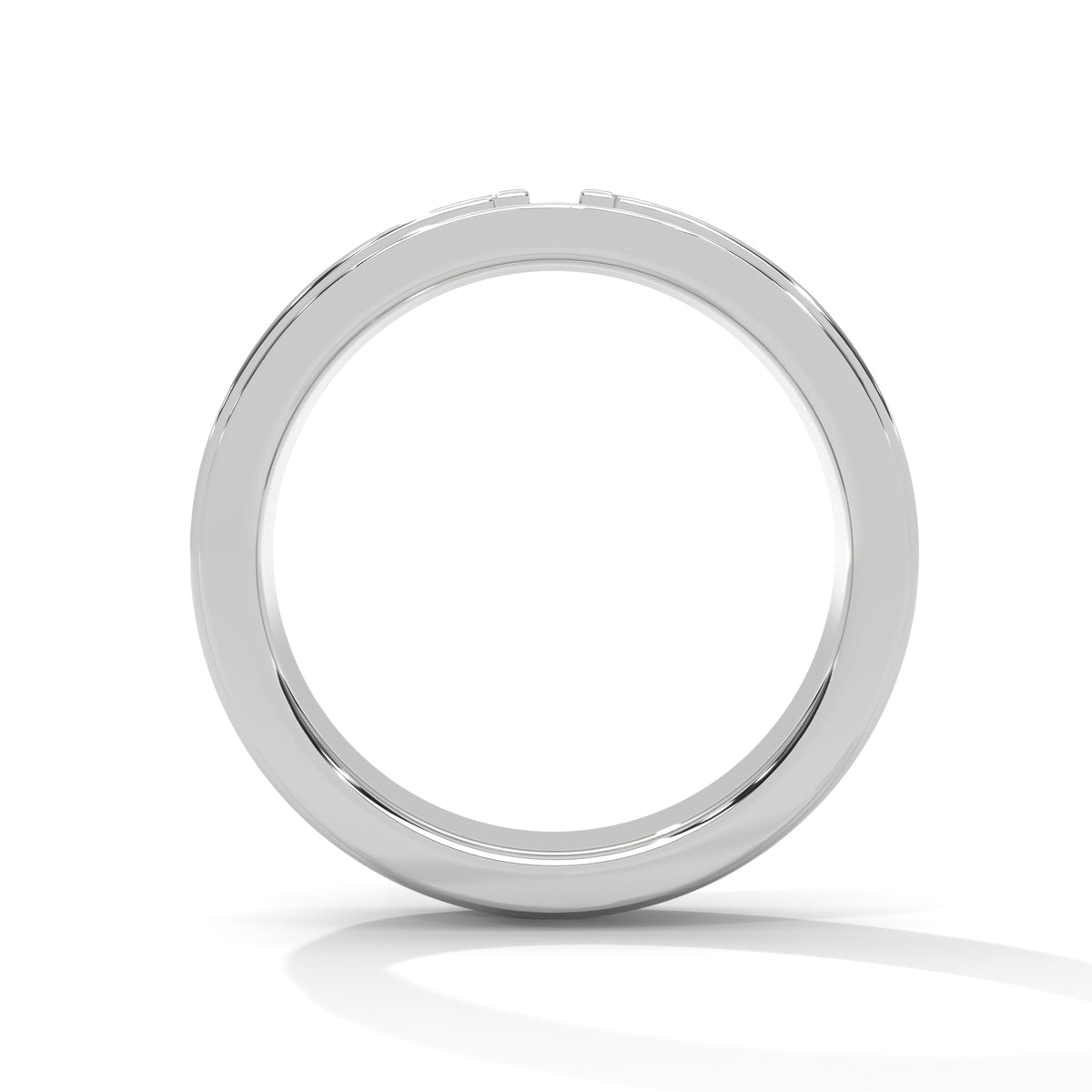 Parallel Gleam Diamond Band Ring