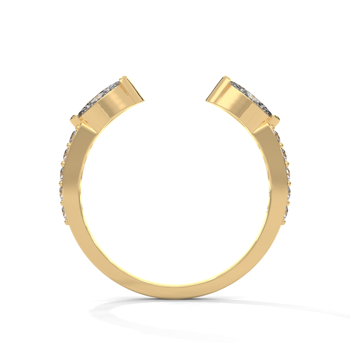 Twin Wings Open Ring