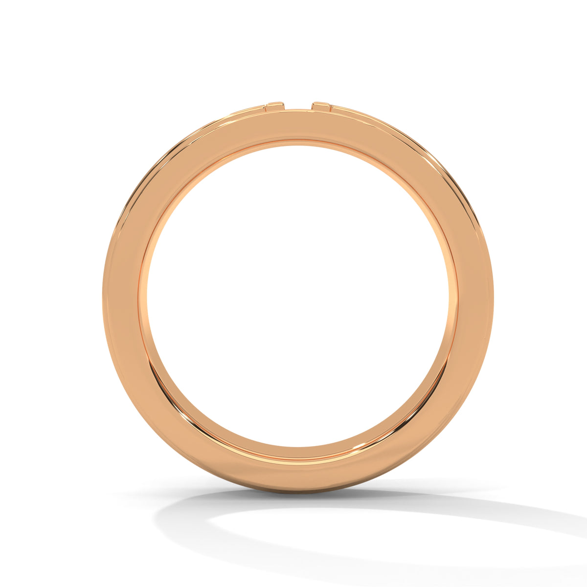 Parallel Gleam Diamond Band Ring