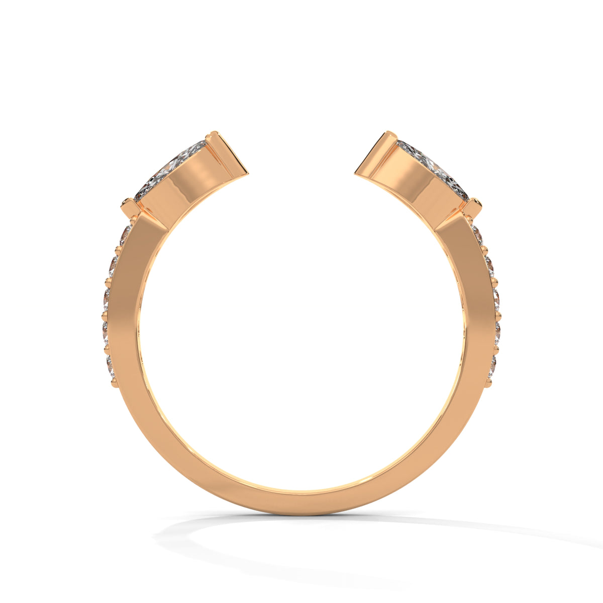 Twin Wings Open Ring