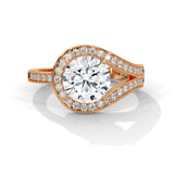 Celestial Bypass Halo Solitaire Ring