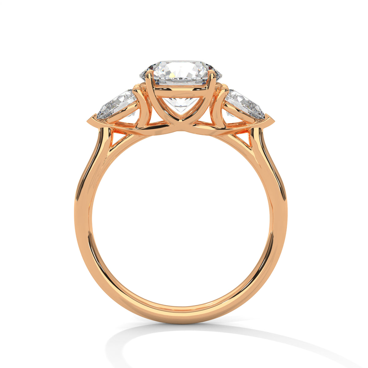 Celestial Trio Solitaire Ring