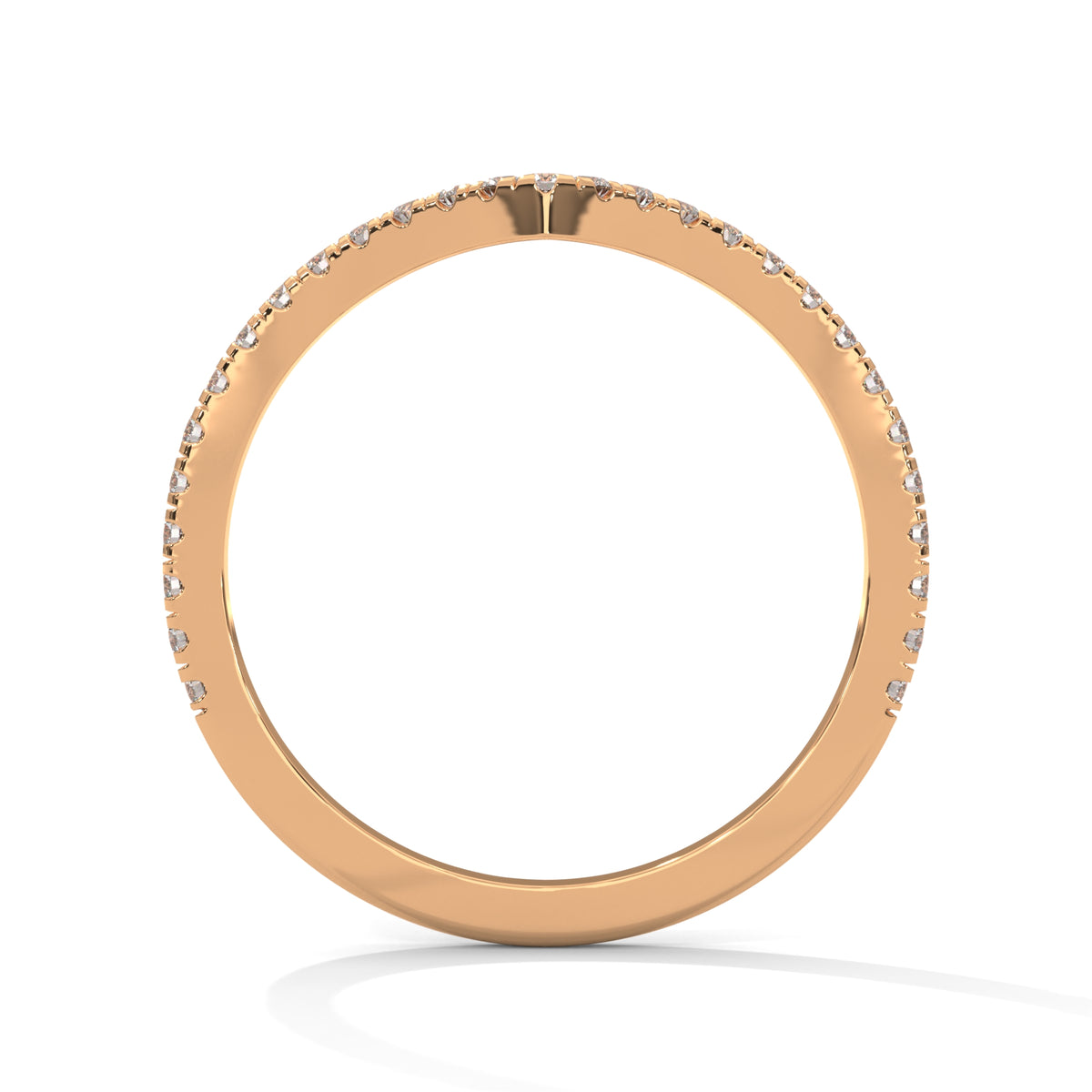 Wishbone Chevron Diamond Ring
