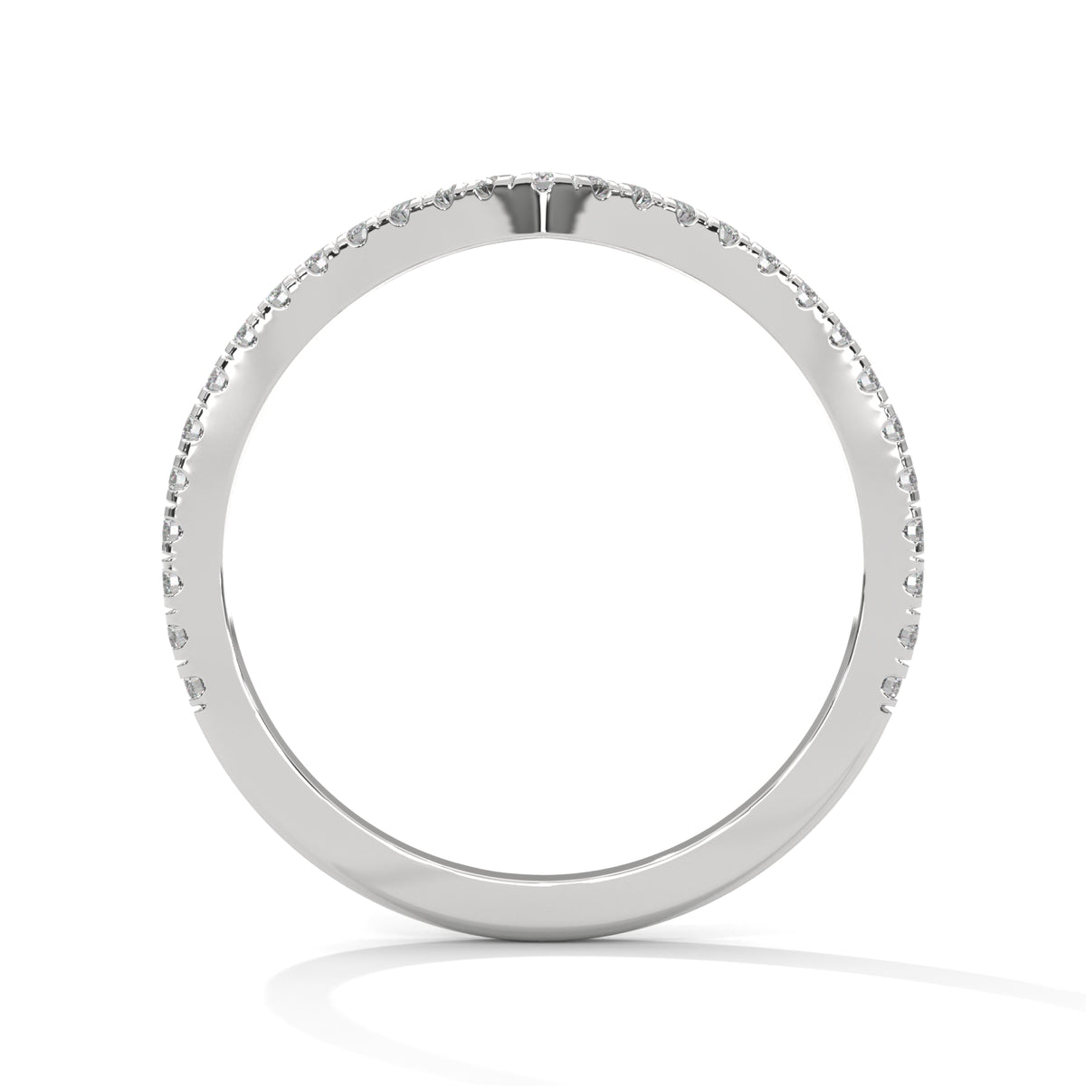 Wishbone Chevron Diamond Ring