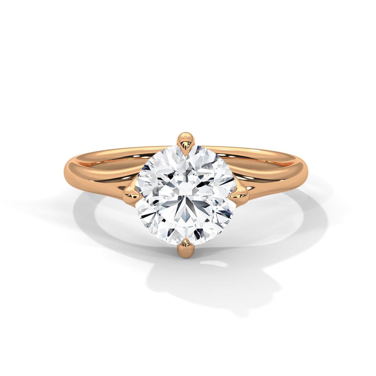 Sovereign Split Solitaire Ring