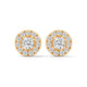 Celestial Halo Cluster Stud Earrings