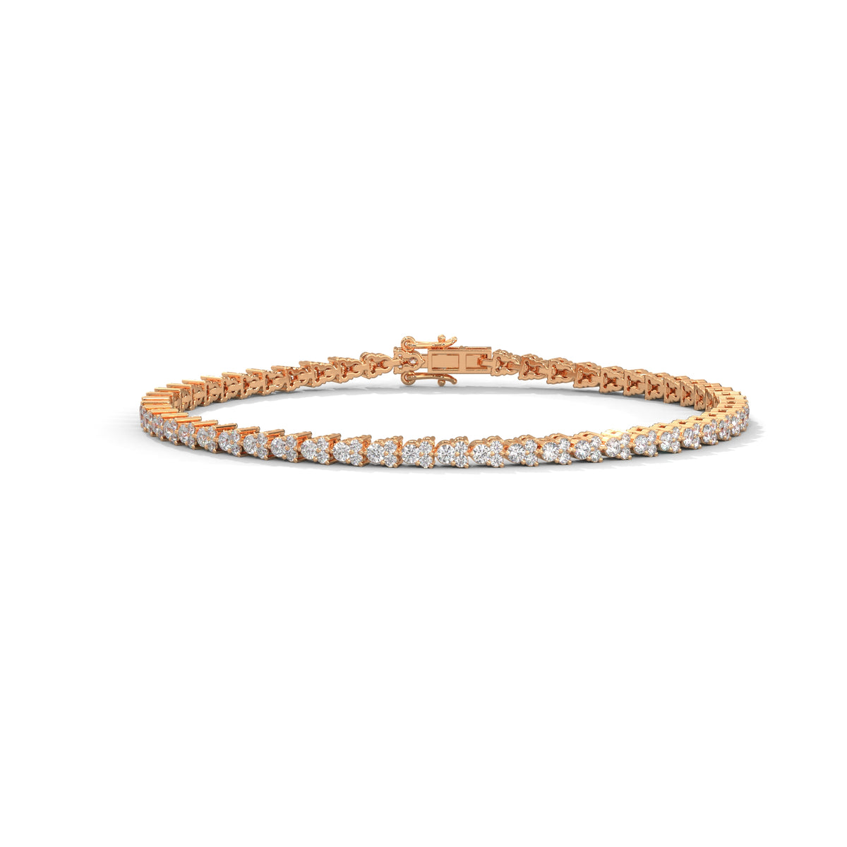 Cascading Bloom Tennis Bracelet