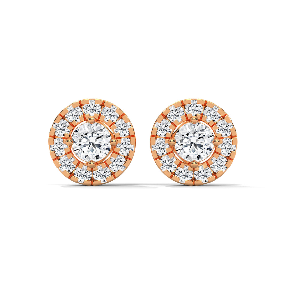 Celestial Halo Cluster Stud Earrings