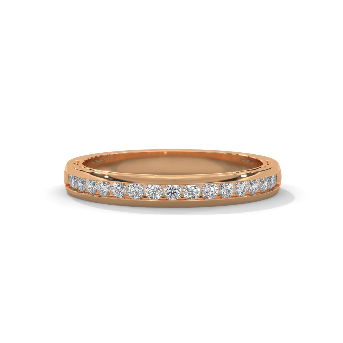 Channel Radiance Diamond Band Ring
