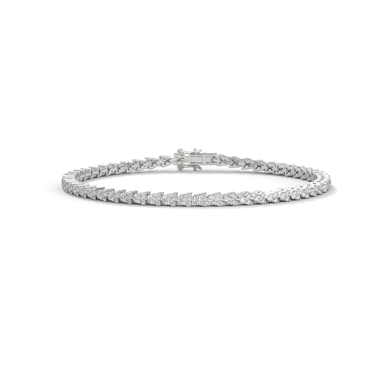 Cascading Bloom Tennis Bracelet