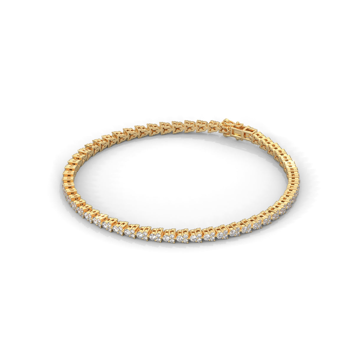 Cascading Bloom Tennis Bracelet