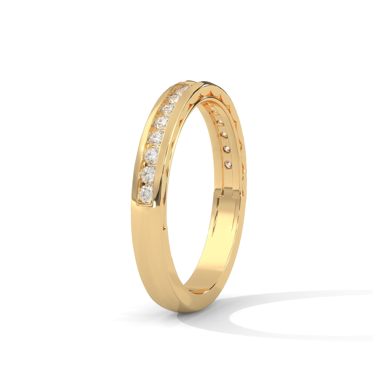 Channel Radiance Diamond Band Ring