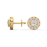 Celestial Halo Cluster Stud Earrings