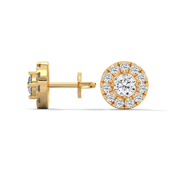 Celestial Halo Cluster Stud Earrings
