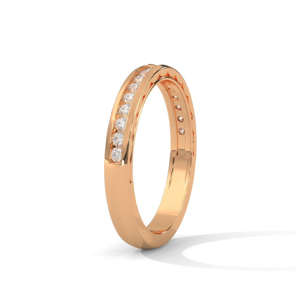 Channel Radiance Diamond Band Ring