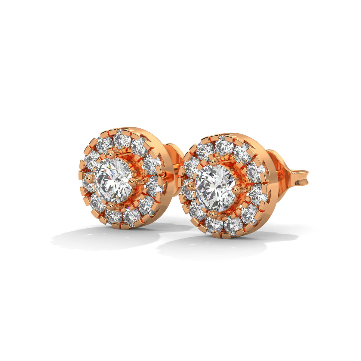 Celestial Halo Cluster Stud Earrings
