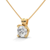 Radiant Claw Solitaire Pendant